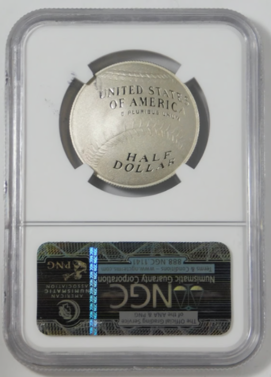 2014 P Baseball Hall of Fame Half Dollar TOP GRADE! NGC PF-70 UC