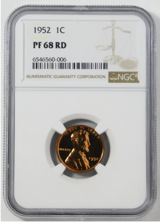 1952 Lincoln Wheat Cent BIG GRADE! NGC Gem Proof 68RD