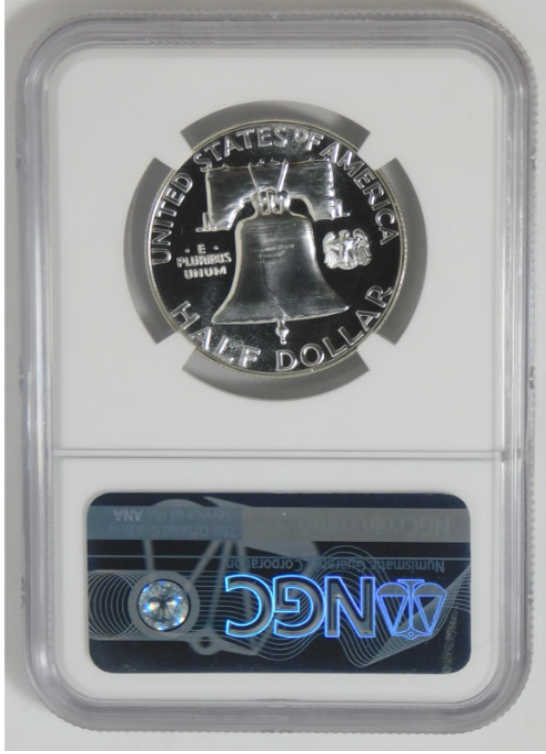 1962 Silver Franklin Half Dollar "NGC Gem Proof 67