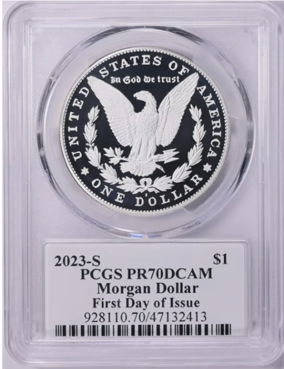2023-S Morgan Silver Dollar "First Day of Issue" Top Grade! PCGS Proof 70 DCAM