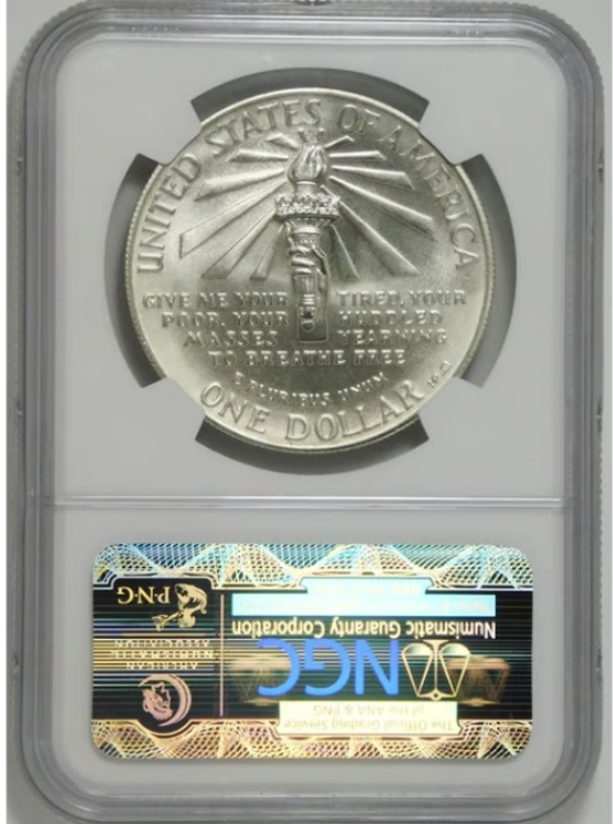 1986-P Commemorative "Statue of Liberty" Silver Dollar NGC MS70