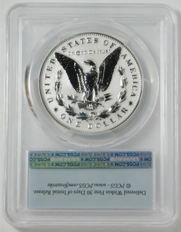 2023-S Morgan Silver Dollar "Reverse Proof" First Strike! Top Grade! PCGS Proof 70.