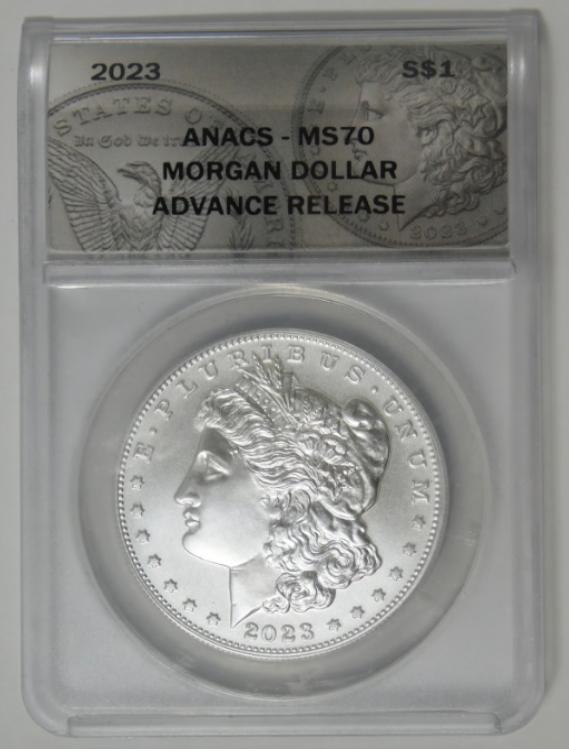 2023 Morgan Silver Dollar Special "Advanced Release" ANACS MS-70