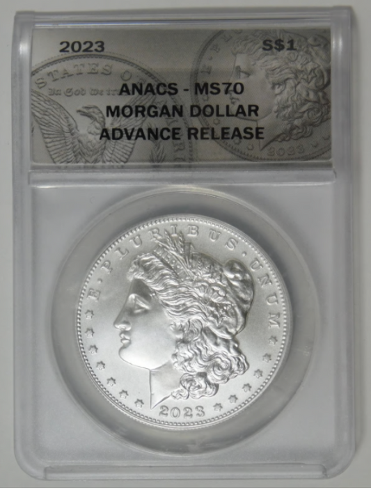 2023 Morgan Silver Dollar Special "Advanced Release" ANACS MS-70