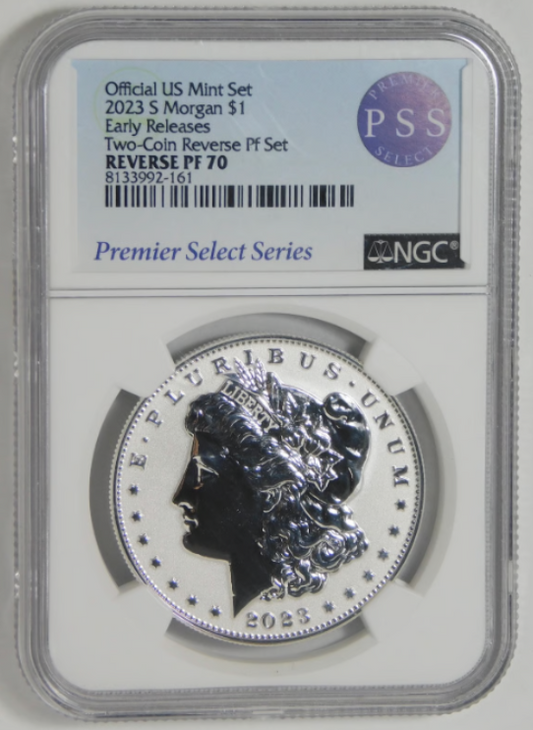 2023-S Morgan Silver Dollar "Reverse Proof" First Strike! NGC Rev Proof 70