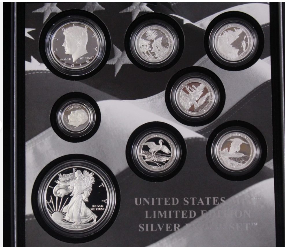 2018-S Limited Edition Silver Proof Set in Original Packaging - COA