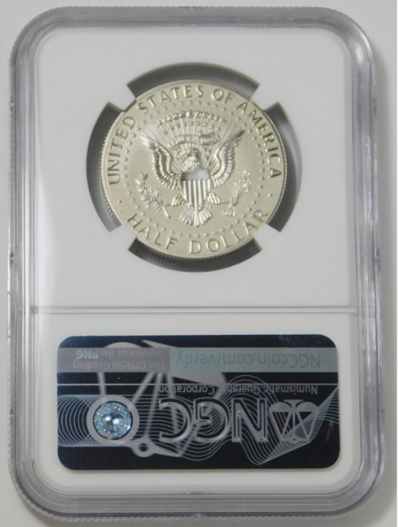 2019-S Kennedy Half Dollar "Enhanced Reverse Proof" NGC Proof 70