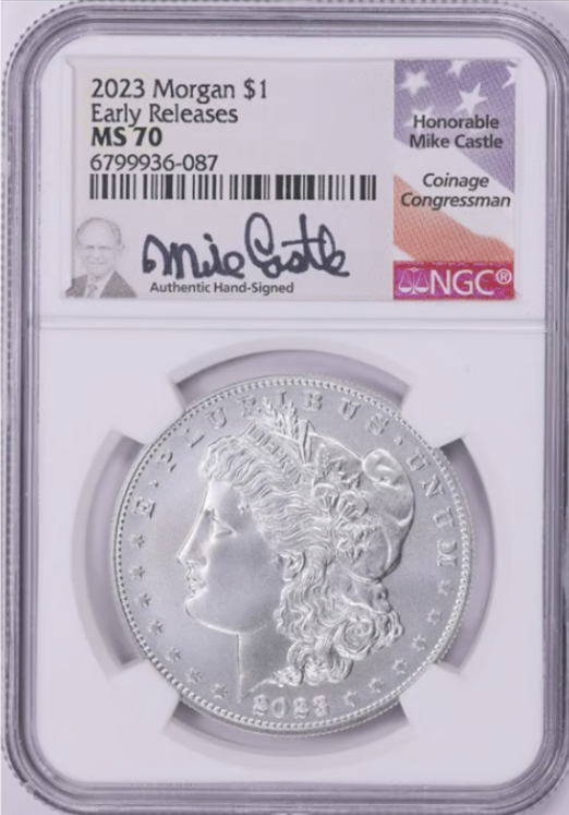 2023-S Morgan Silver Dollar "Early Releases" TOP GRADE! NGC Mint State 70