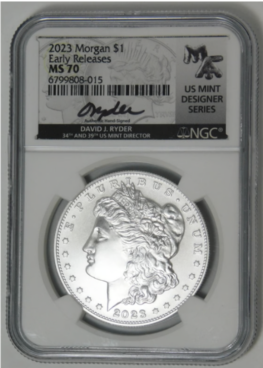 2023 Morgan Silver Dollar EARLY RELEASES! Top Grade! Mint State 70