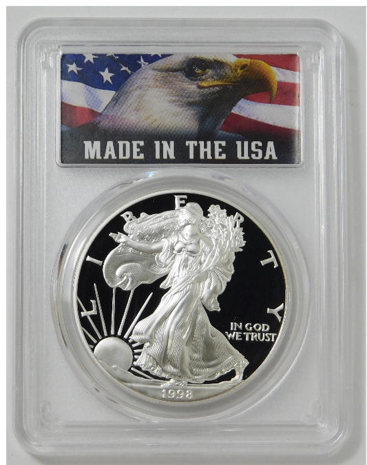 1998-P American Silver Eagle TOP GRADE! NGC PF-70 Ultra Cameo