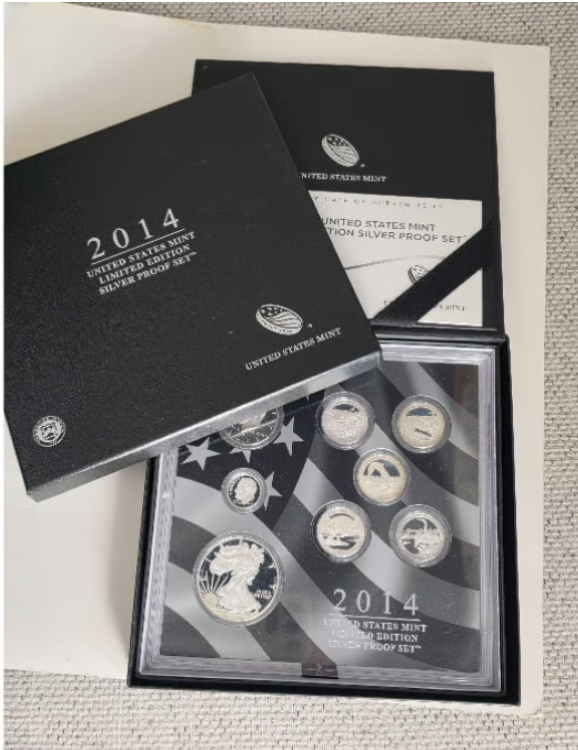 2014-S Limited Edition Silver Proof Set in Original Packaging - COA