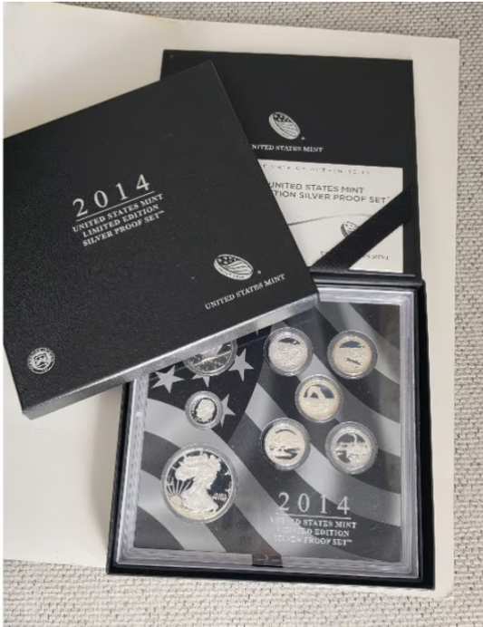 2014-S Limited Edition Silver Proof Set in Original Packaging - COA