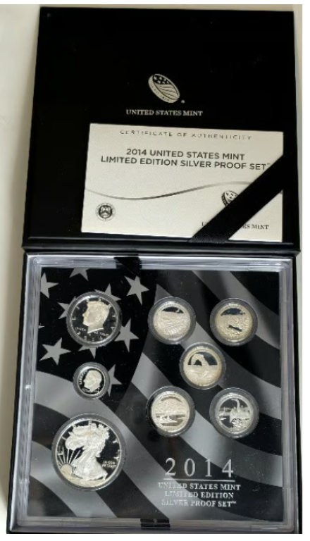 2014-S Limited Edition Silver Proof Set in Original Packaging - COA