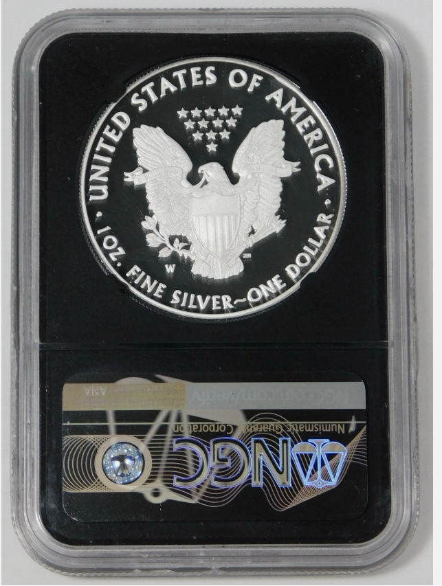 2018-W Silver Eagle Early Releases! Top Grade! NGC Proof-70 UC (Black Retro Holder)