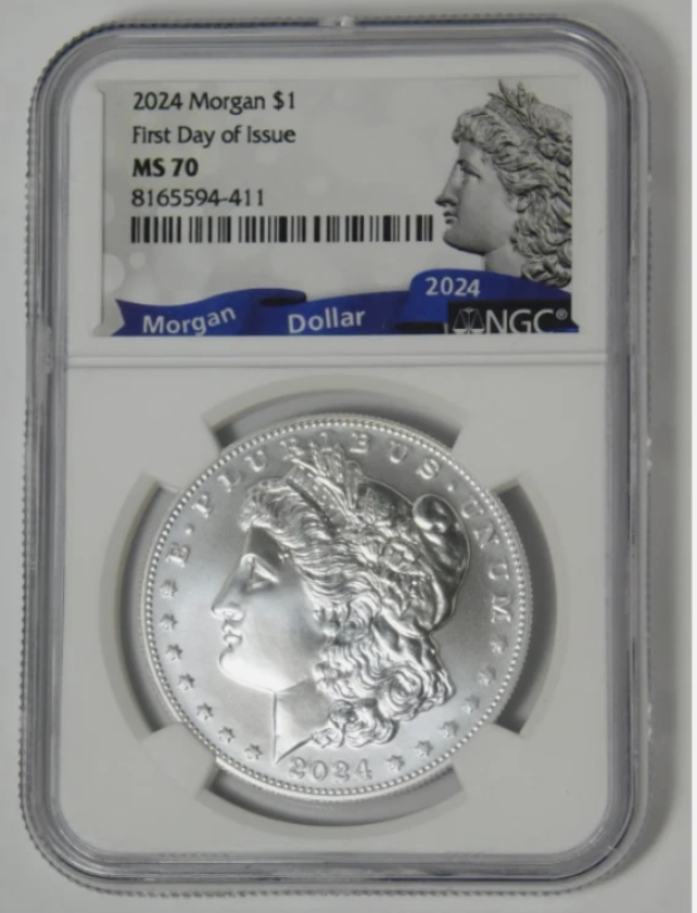 2024 Morgan Silver Dollar "First Day of Issue" TOP GRADE! NGC MS-70