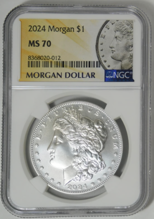 2024 Morgan Silver Dollar "PERFECTION " NGC Mint State 70