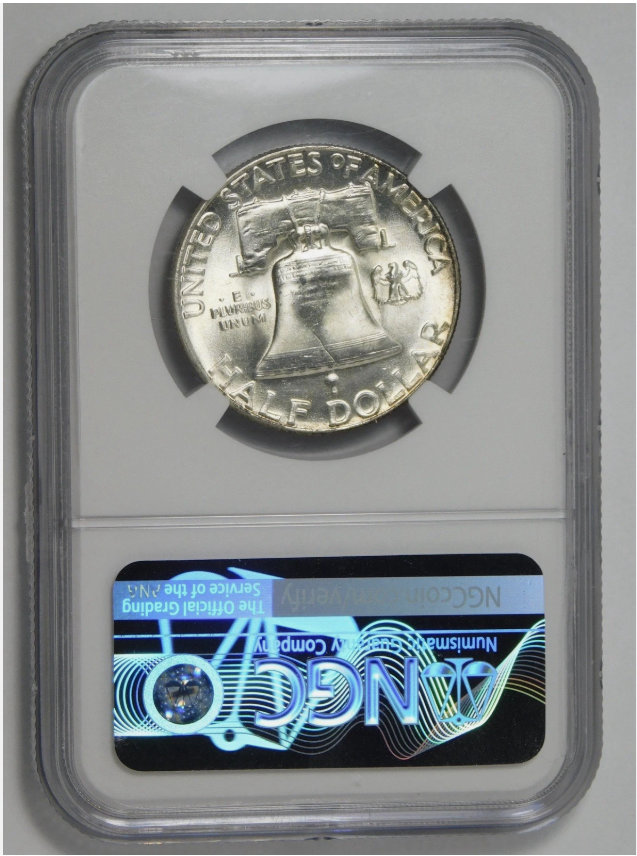 1955 Silver Franklin BUGS BUNNY Half Dollar Mint State 65FBL (Full Bell Lines)