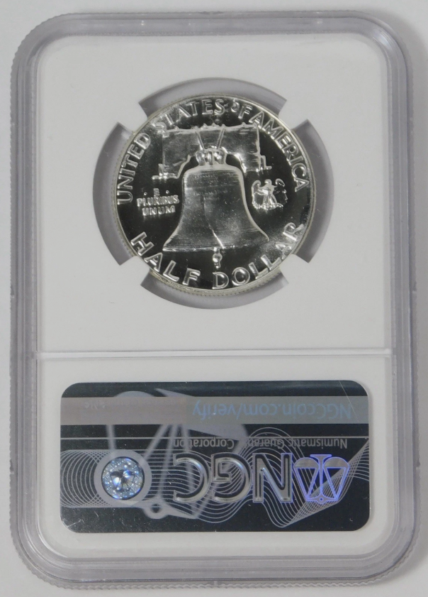 1955 Silver Franklin Half Dollar Big Grade! NGC Proof-69