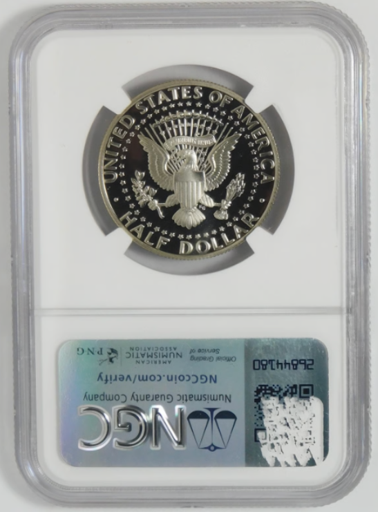 1991 S Kennedy Half Dollar TOP GRADE! NGC Gem Proof 70 Ultra Cameo