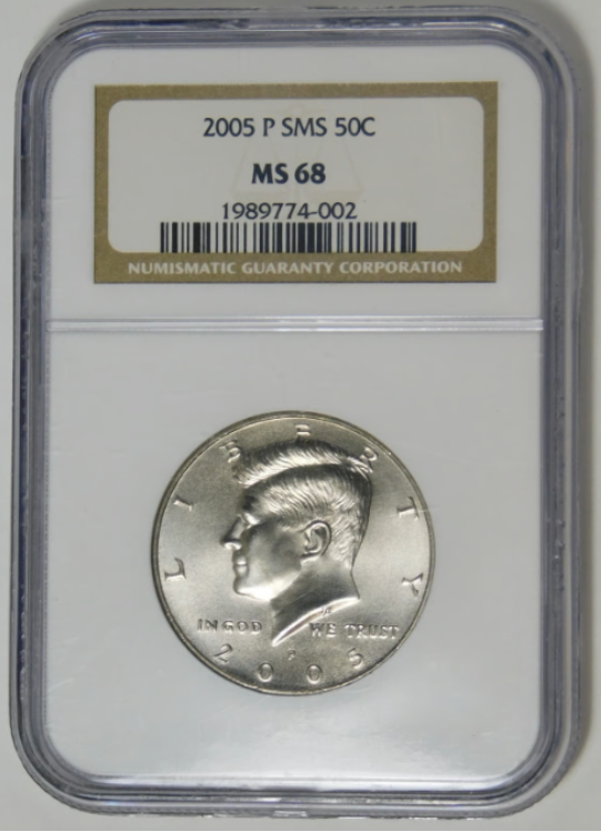 2005-P SMS Kennedy Half Dollar Big Grade!! NGC MS-68
