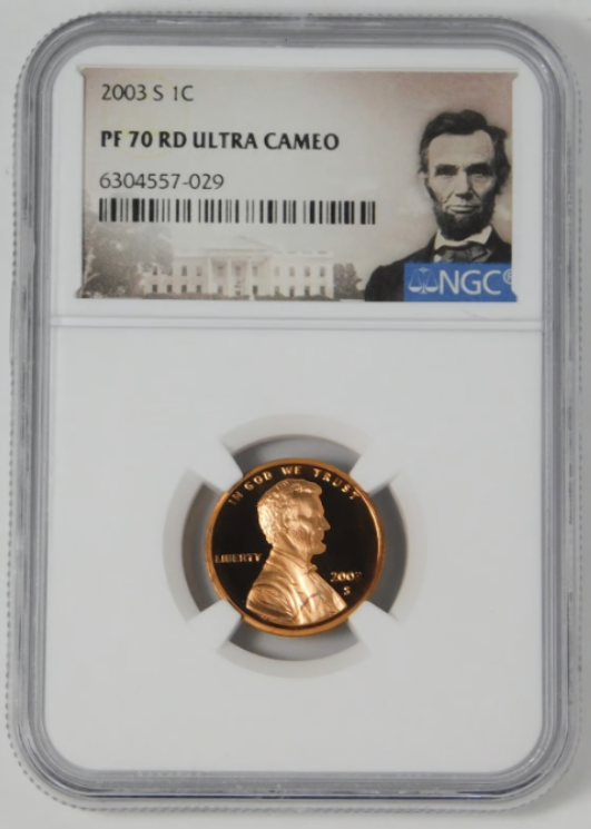 2003-S Lincoln Cent NGC Proof-70 RD Ultra Cameo Lincoln Label