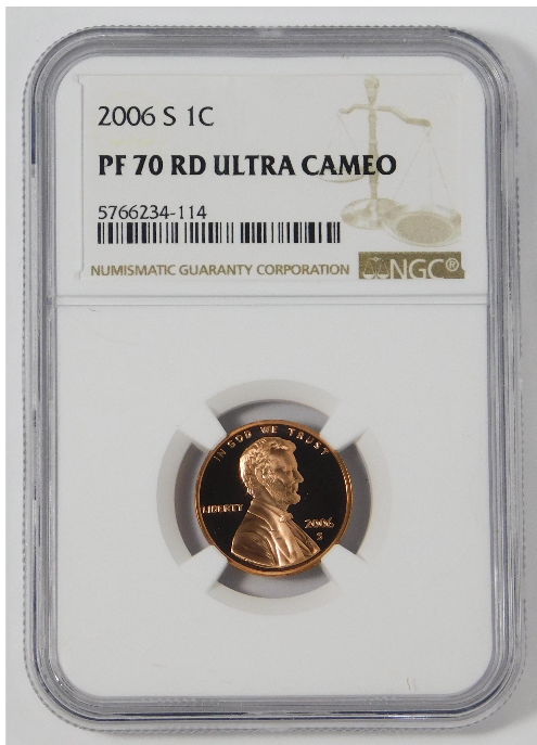 2006-S Lincoln Cent High Grade! NGC Gem Proof 70 ULTRA CAMEO