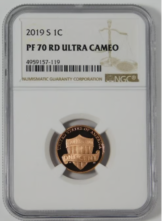 2019-S Lincoln "Shield" Cent TOP GRADE! Gem Proof 70RD Ultra Cameo