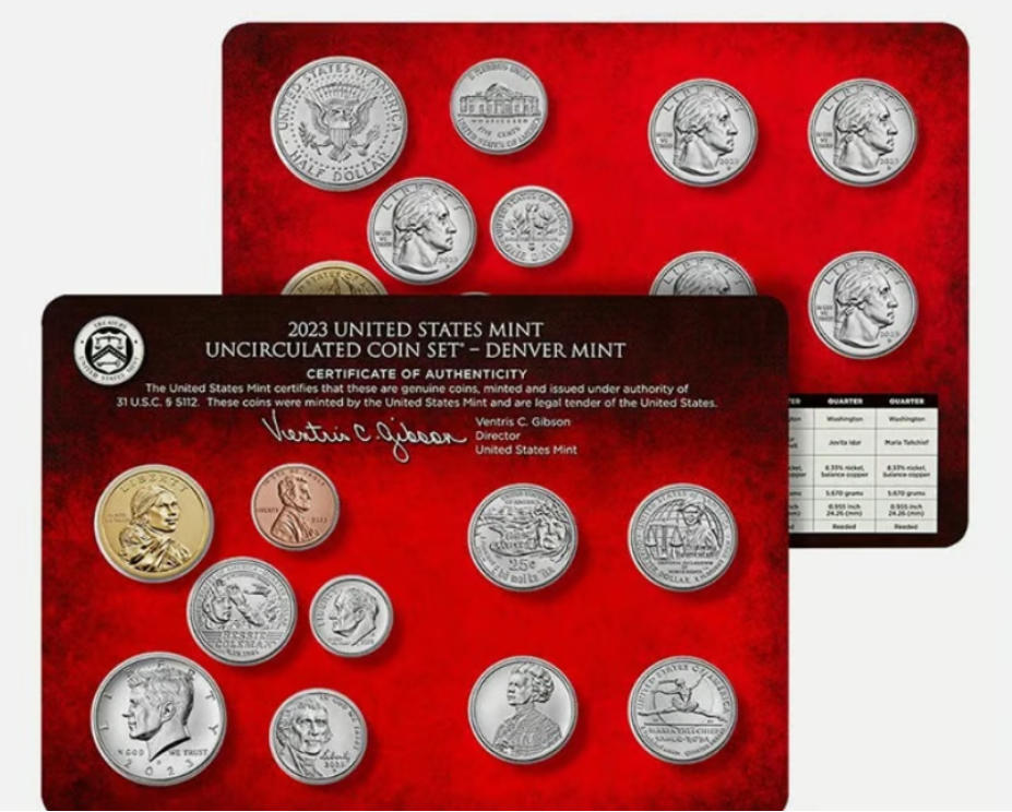 2023 P&D U.S. Mint Uncirculated Coin Sets - Orig Pkg/COA