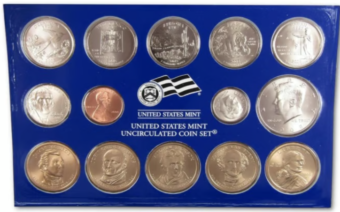 2008 P & D U.S. Mint Uncirculated Set. 28 Coins
