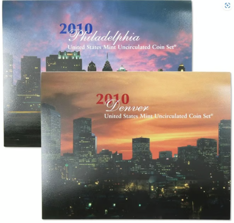 2010 P & D US Uncirculated Mint Set (28 Coins) Orig Mint pkg/COA