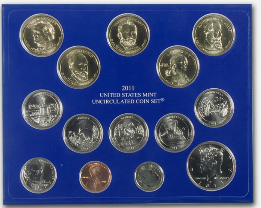 2011 P & D U.S. Mint Set. Original US Mint Pkg / COA. 28 Coins