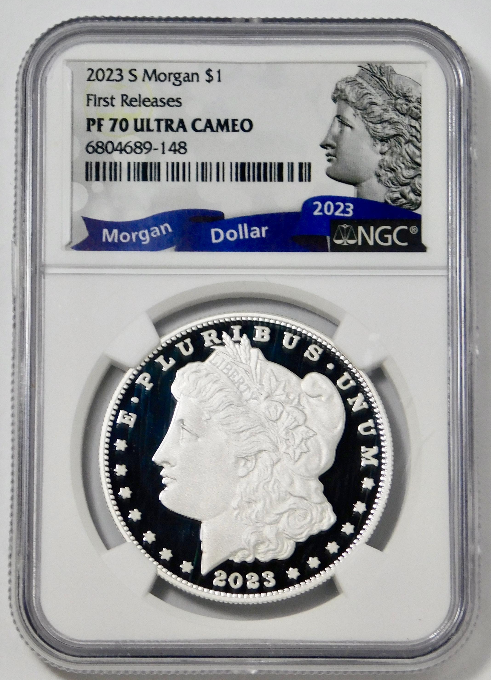2023-S Morgan Silver Dollar "First Releases" Top Grade! NGC Proof-70 UC