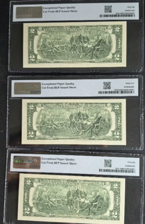 2003 Fed. Res. Notes "Matching First and Last 3 Digits" Serial Nos. (3 Notes)