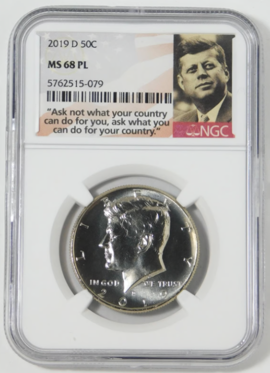 2019-D Kennedy Half Dollar High Grade! NCS MS-68 "Proof-Like"