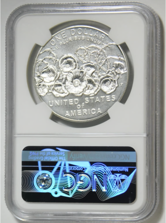2018-P Commemorative "WWI Centennial "Silver Dollar Early Releases NGC MS-70
