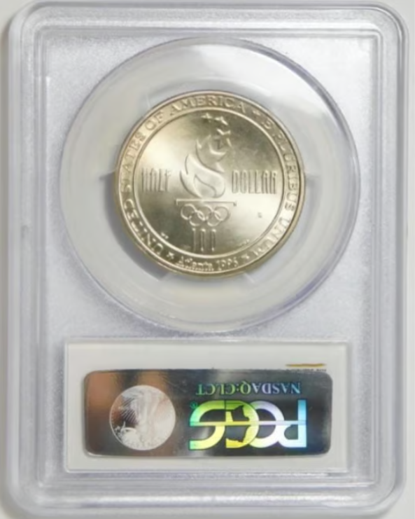 1996 S Commemorative "Soccer" Olympic Half Dollar TOP GRADE! PCGS MS-70