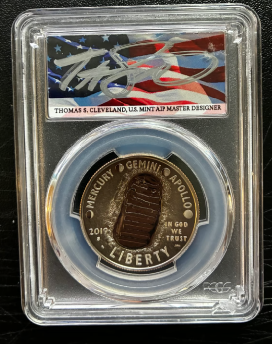 2019 S Apollo 11 Half Dollar 50th. Anniversary FIRST STRIKE! PCGS PR-70DCAM