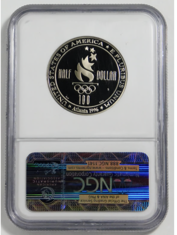1996-S Commemorative XXVI Olympiad Soccer Half Dollar NGC Proof-70 Ultra Cameo