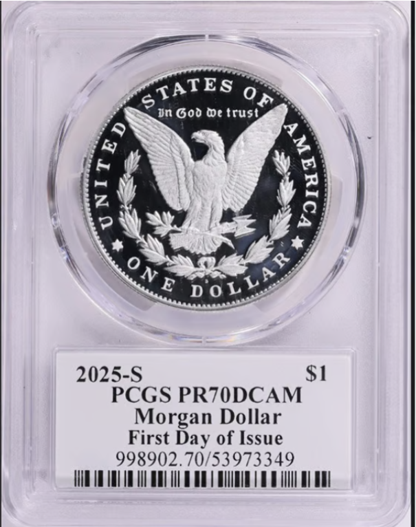 2025-S Silver Morgan & Peace Dollar Set. PCGS PR70CCAM (David Hall Signed)