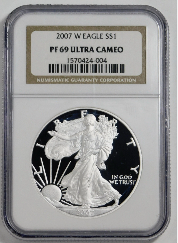 2007-W American Silver Eagle NGC Proof-69 Ultra Cameo